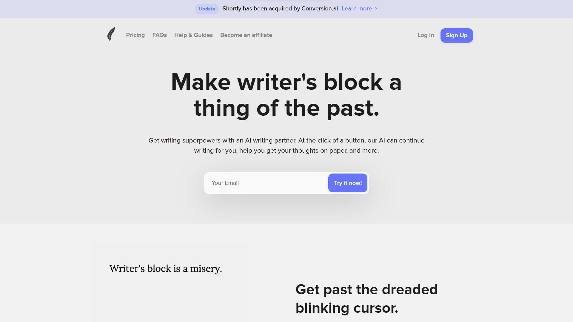 ShortlyAI - Your AI-Powered Writing Assistant