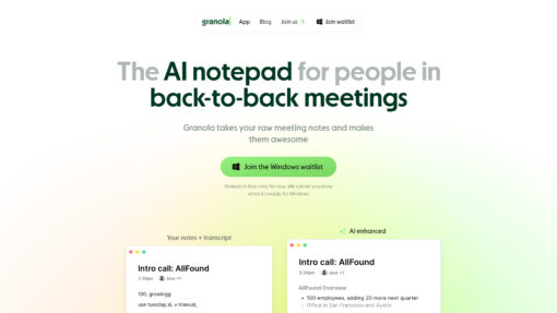 Granola is an AI-powered notepad