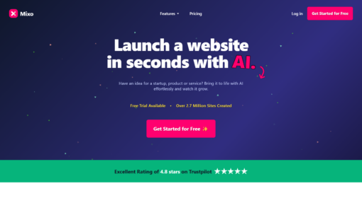 Overview of Mixo - Build, Validate, and Grow Your Website Quickly